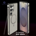 Magnetic Aluminum Metal Frame Case For Samsung Galaxy S25 S26 Ultra S26ultra 5G Hybrid Bumper Alloy Protective Cover For Magsafe