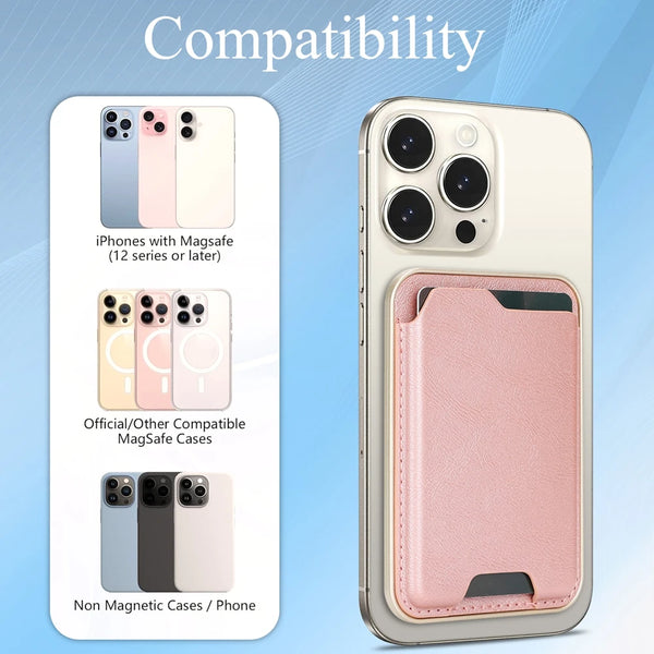 Ultra Thin Magnetic Cards Bag Holder For iphone 16 15 14 13 12 11 Samsung Oppo Xiaomi Oneplus Google Phone for All Smartphones