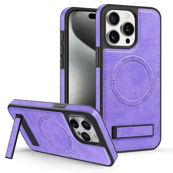 Leather Case for IPhone 16 Promax 15 Pro Max 14 Plus 13 12 iphone16 Magnetic Magsafe Wireless Charging Shockproof phone Cover