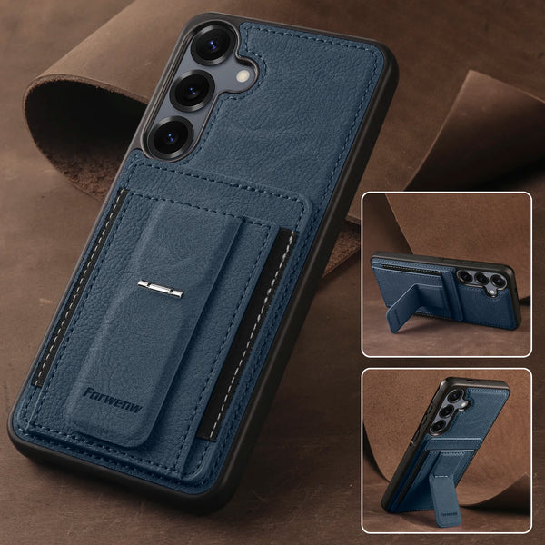 Card Slots Phone Case for Samsung Galaxy Samsung Galaxy A15 A35 A55 A16 A36 A56 A17 4G 5G Kickstand Card Holder Phone Back Cover