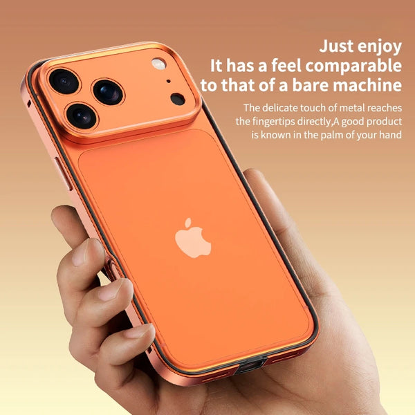 Aluminum Alloy Phone Frame Case For iPhone 17 Air 16 15 14 13 Pro Max Plus Metal Camera Lens Protect Silicone Shockproof Bumper