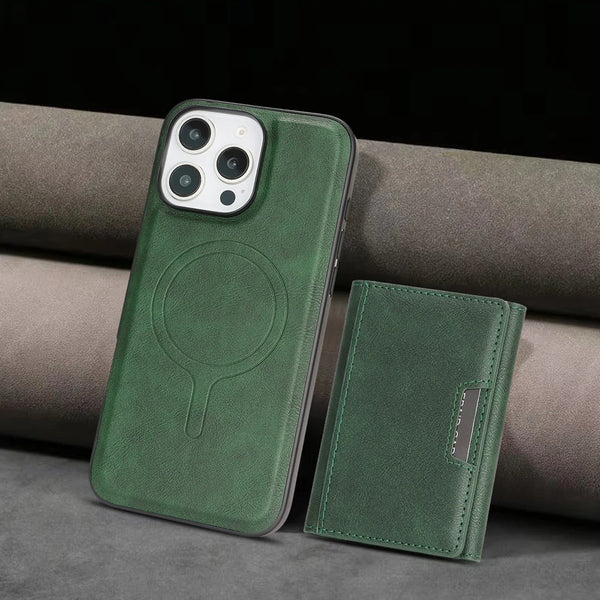 2 in 1 Detachable Magsafe Case for IPhone 17 Air 16 Promax15 Plus 14 Pro 13 Pro Max 12 Magnetic 7 Card Slots Holder Phone Cover