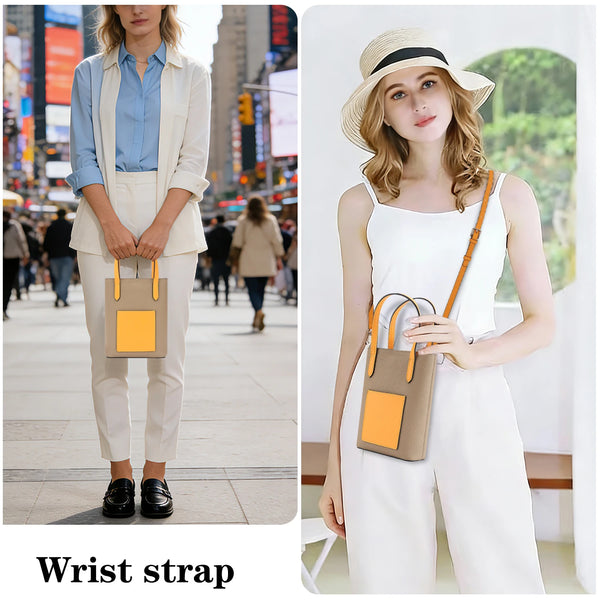Fashion Real Leather Crossbody Bag for iphone Samsung Google Xiaomi Huawei Oppo Wallet Phone Cover Lanyard Strap Cards Cash Bag