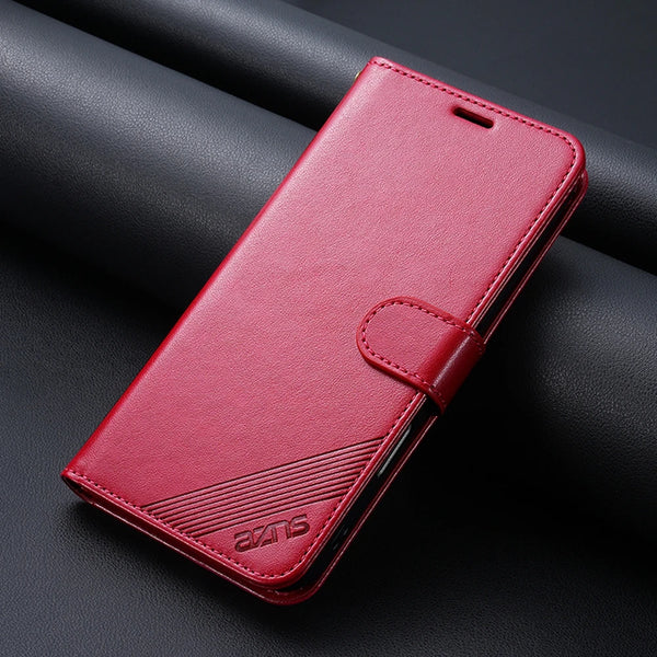 Flip Leather Case For Samsung Galaxy S25 Ultra Edge S4 Plus S23 Fe S22 S25U S24U S23U Wallet Case Cash Cards Slots Phone Cover