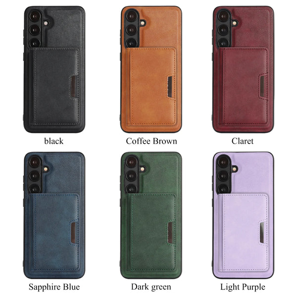2 in 1 Leather Case For Samsung Galaxy A37 A57 A17 A14 A15 A34 A36 A53 A55 A16 A26 A35 A52 A54 A56 4G 5G Card Slot Phone Cover