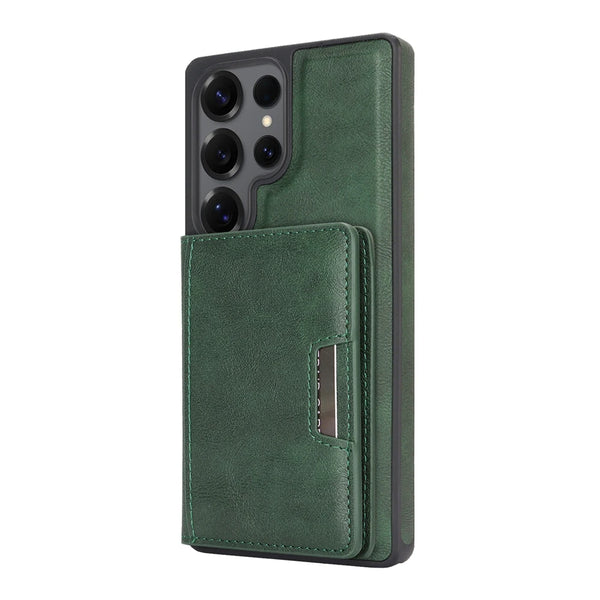 2 In 1 Leather Phone Case for Samsung Galaxy S25 Ultra S24 Plus S23  S25U S24U S23U Magnetic 5 Cards Holder Slots Phone Cover