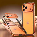 Aluminum Alloy Phone Frame Case For iPhone 17 Air 16 15 14 13 Pro Max Plus Metal Camera Lens Protect Silicone Shockproof Bumper