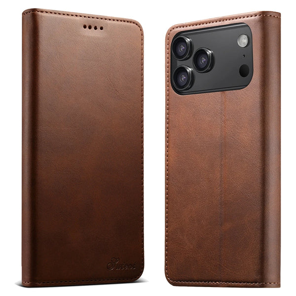 Flip Leather Wallet Case For iPhone 17 Promax Air 16 16e Pro max 15 Plus 14 13 12 Shockproof Card Slots Kickstand Phone Cover