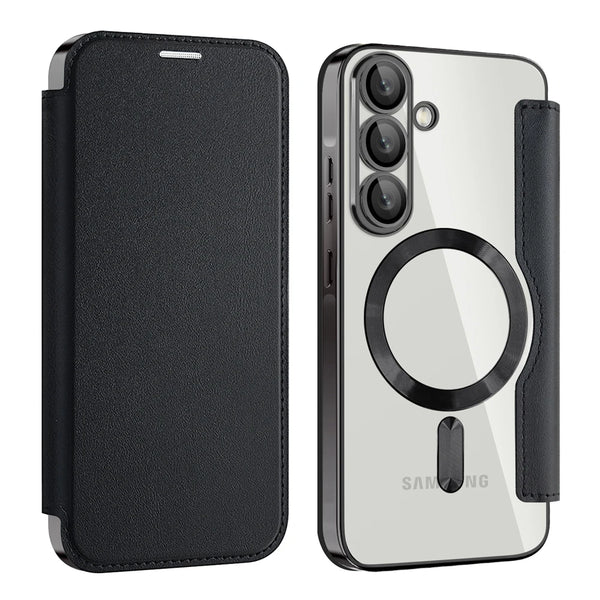 Flip Case for Samsung Galaxy A15 A16 A17 A35 A36 A55 A05 A05S A06 A07 A56 A26 4G 5G Wireless Charging Card Slots Phone Cover