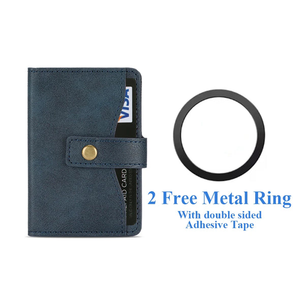 Cards Holder For iphone 16 15 14 13 12 11 Samsung Oppo Xiaomi Google Phone Strong Magnetic Wallet Card Slots for All Smartphones