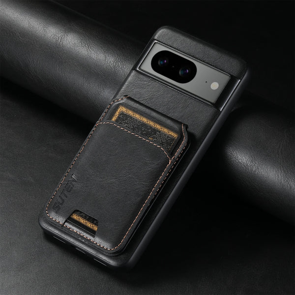 SUTENI Card Holder Leather Pocket Wallet Phone Case Stand For Google Pixel 8A 8Pro 7 7Pro 7A 6 6Pro 6A