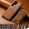 Wallet Phone Case Card Holder Leather Magnetic Pocket Cover Magsafe Wireless charging For Samsung Galaxy S26Ultra S25Plus S24