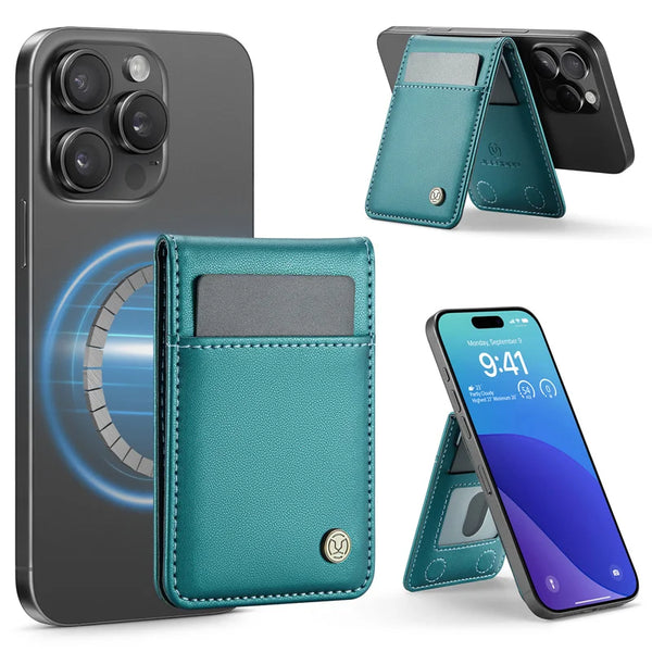 Magnetic Flip Leather Phone Bag Case For iPhone 17 Pro Max Air 16 15 14 13 12 Samsung S26 S25 MagSafe Wallet Card Holder Cover