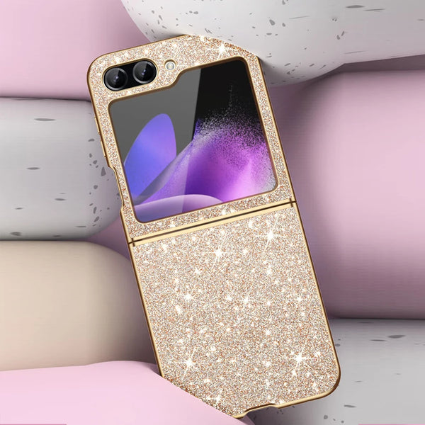 sparkling Stylish phone case Samsung Galaxy Z Flip 5 4 5G protective cover Cell phone case for women