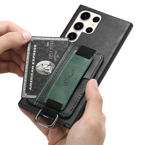 SUTENI Leather Wallet Phone Case For Samsung Galaxy S24 S23 S22 FE A53 A54 A14 A13 Note20 Utlra Card Slot Holder Cover