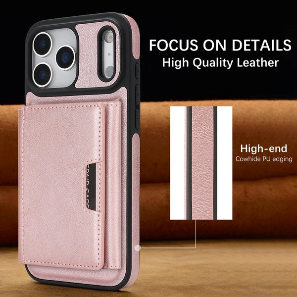 Magnetic Leather Wallet Case for iphone 16 Promax 17 Air 15 Pro Max 14 Plus 13 PM 12 Wallet 7 Cards Slots holder phone Cover
