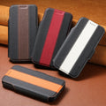 SUTENI Faux Leather Wireless Charging Card Holder Stand Wallet Magnetic Flip Cover Phone Case For iPhone 17 Pro Max 16 15 14 13