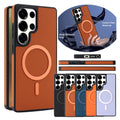 Carbon Fiber Pattern Phone Case For Samsung Galaxy S25 Ultra 24 Plus S23 S22U S25U S24U S23U Wrieless Charging Phone Cover