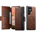 Faux Leather Wireless Charging Card Holder Stand Wallet Magnetic Flip Cover Phone Case For Samsung Galaxy S26 Ultra S25 S24 S23