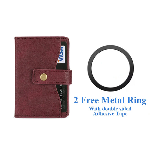 Cards Holder For iphone 16 15 14 13 12 11 Samsung Oppo Xiaomi Google Phone Strong Magnetic Wallet Card Slots for All Smartphones