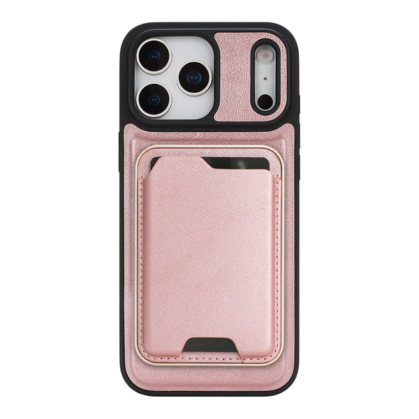MagSafe Leather Case for IPhone 17 Air 16 Promax 15 Pro Max 14 Plus 13 PM 12 Magnetic Cards Holder Slots 2 IN 1 Phone Case