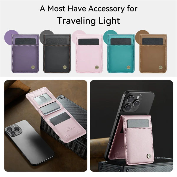 Magnetic Flip Leather Phone Bag Case For iPhone 17 Pro Max Air 16 15 14 13 12 Samsung S26 S25 MagSafe Wallet Card Holder Cover