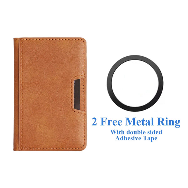 Magnetic Cards Slots Holder For iphone 16 15 14 13 12 11 Samsung Oppo Xiaomi Oneplus Google Phone Cards Bag for All Smartphones