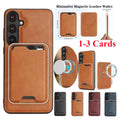 2 IN 1 Magnetic Leather Case for Samsung Galaxy A16 A15 A14 A56 A55 A54 A53 A52 A36 A35 A34 4G 5G Cards Slot Bag Phone Cover