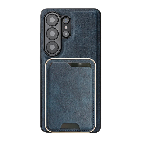 2 in 1 Leather Case for Samsung Galaxy S26 S25 Ultra S24 Plus S23 S26U S25U Wireless Charging Ultra Thin Card Slots Phone Cover