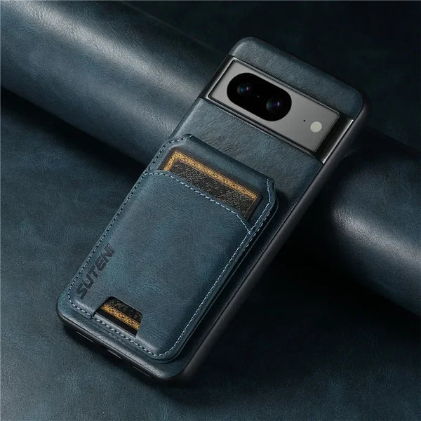 Leather Case For Google Pixel 10 10Pro 9 9Pro 8 8A 8Pro 7 7A Pro XL Shockproof Cards Slots Card Holder Kickstand Phone Cover