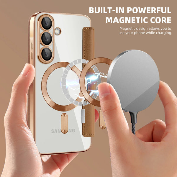 Flip Case for Samsung Galaxy A15 A16 A17 A35 A36 A55 A05 A05S A06 A07 A56 A26 4G 5G Wireless Charging Card Slots Phone Cover