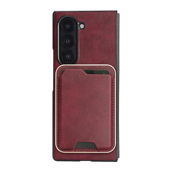 2 in 1 Ultra Thin Case for Samsung Galaxy Z Fold 7 6 5 4 3 Fold7 Fold6 Fold5 Fold4 Fold3 Wireless Charger Wallet Phone Cover