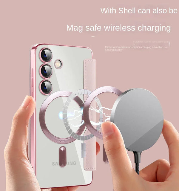 Leather Flip Case for Samsung Galaxy S25 S24 S22 S23 Plus Ultra S25U Card Holder Magnetic Camera Protection Phone Cover