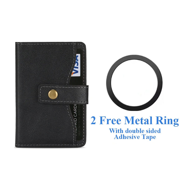 Cards Holder For iphone 16 15 14 13 12 11 Samsung Oppo Xiaomi Google Phone Strong Magnetic Wallet Card Slots for All Smartphones