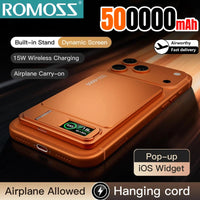 ROMOSS 500000mAh Magnetic Power Bank PD15W Wireless Fast Charging External Battery for Magsafe Powerbank for iPhone 17/16/15/14