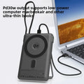 Qi2.2 25W Wireless + PD30W Power Bank 10000mAh with MagSafe, Fast Charging Battery Pack, Charger for iPhone 17/16, Samsung S26
