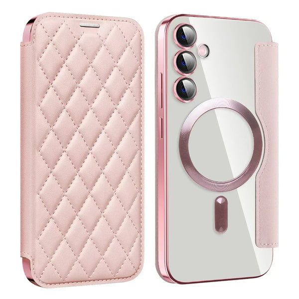 Leather Flip Case for Samsung Galaxy S25 S24 S22 S23 Plus Ultra S25U Card Holder Magnetic Camera Protection Phone Cover