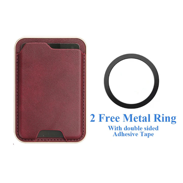 Ultra Thin Magnetic Cards Bag Holder For iphone 16 15 14 13 12 11 Samsung Oppo Xiaomi Oneplus Google Phone for All Smartphones