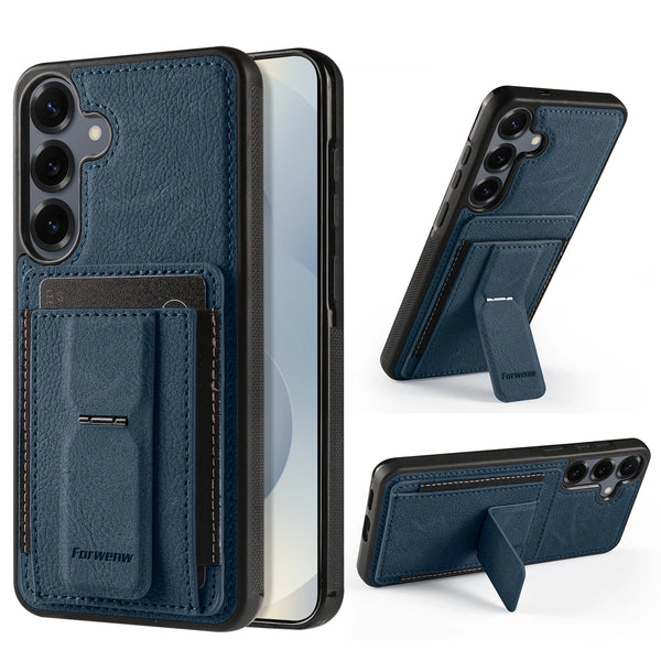 Card Slots Phone Case for Samsung Galaxy Samsung Galaxy A15 A35 A55 A16 A36 A56 A17 4G 5G Kickstand Card Holder Phone Back Cover