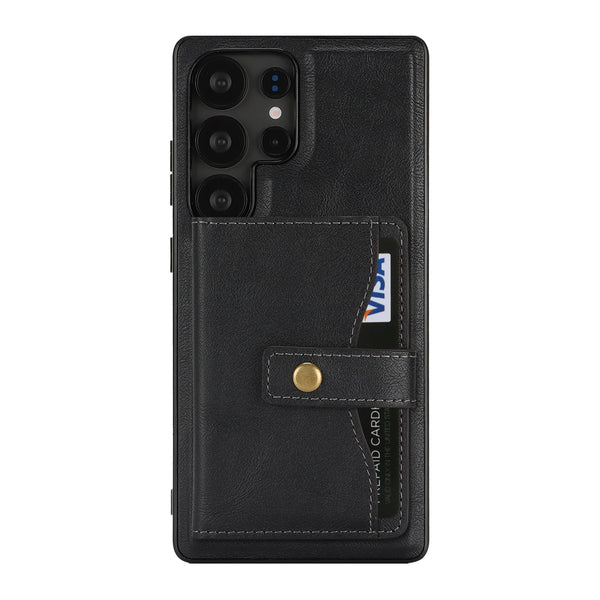 2 in 1 Magnetic Leather Case For Samsung Galaxy S26 S25 Ultra S24 Plus S23 S26U S25U KickStand Wireless Charging Phone Cover