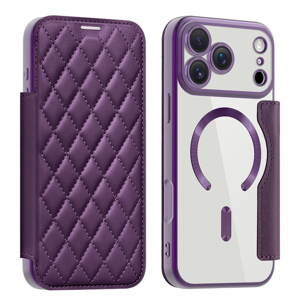 Magsafe Leather Case for IPhone 17 Air 16 Promax 15 Plus 14 Pro max 13 PM 12 iphone17 Card Holder Magsafe Flip Phone Cover