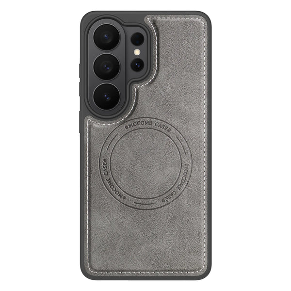 Wireless Charging Leather Case for Samsung Galaxy S26 Ultra S25 Edge Fe S24 Plus S23Ultra S25U S26U S22U Magnetic Phone Cover