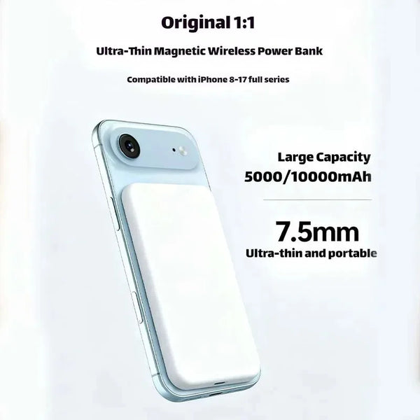 20000mAh Magnetic Power Bank PD 22.5W Wireless Fast Charger For Magsafe Portable Auxiliary Battery For iPhone Air 17