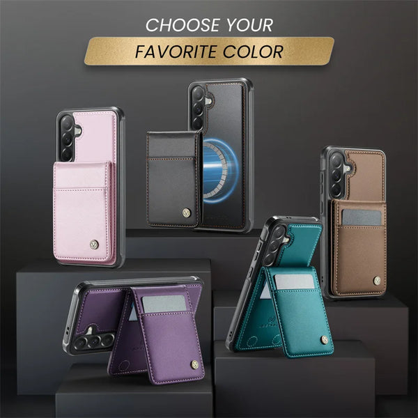 Magnetic Flip Leather Phone Case for Samsung Galaxy A57 5G A37 A17 A16 A36 A56 A15 A35 A55 A14 A34 A54 A13 A53 Wallet Card Cover