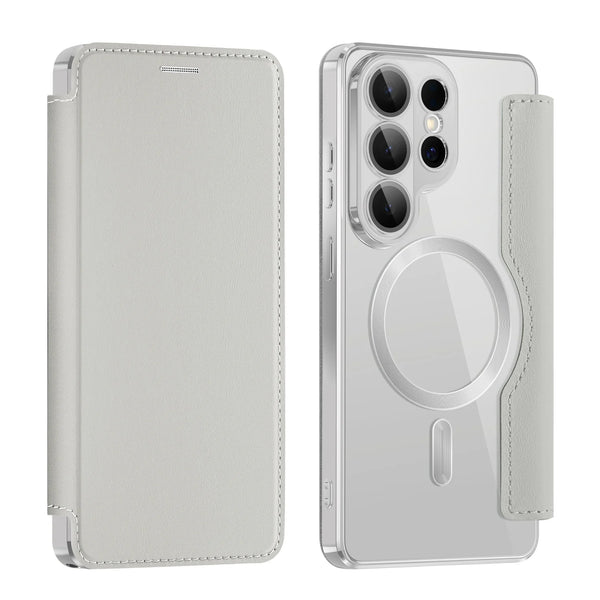 Leather Flip Case for Samsung Galaxy S26 S25 S24 S22 S23 Fe Plus Ultra S25U Card Holder Magnetic Camera Protection Phone Cover