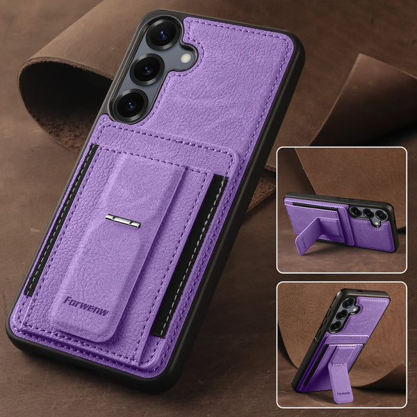 Card Slots Phone Case for Samsung Galaxy Samsung Galaxy A15 A35 A55 A16 A36 A56 A17 4G 5G Kickstand Card Holder Phone Back Cover