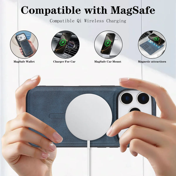 3-in-1 50% off Leather Wallet magnetic Flip back Case For iPhone 17 Promax Air 16 Pro Max 15 Plus 14 13 12 For Samsung Galaxy S25 S26 Ultra S24 Plus S23 S24