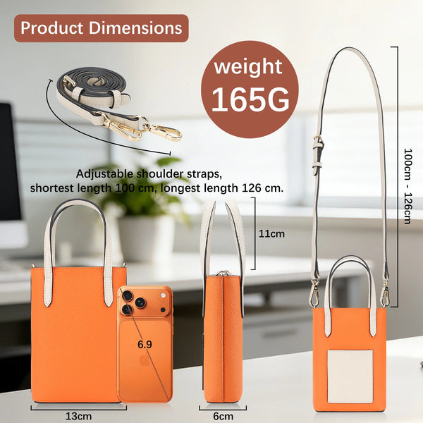 Fashion Real Leather Crossbody Bag for iphone Samsung Google Xiaomi Huawei Oppo Wallet Phone Cover Lanyard Strap Cards Cash Bag