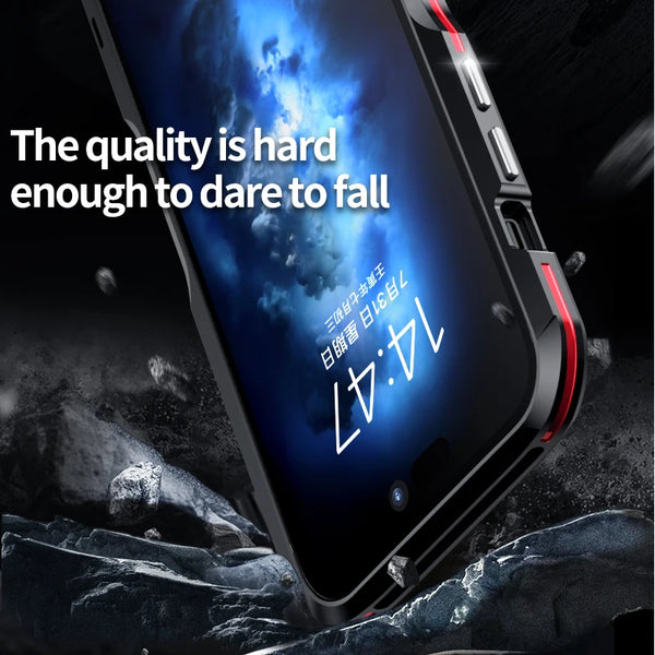 Metal Frame For iphone 17 16e 16 15 14 13 11 Pro Max Aluminum Alloy Case Bumper 12 Mini X Xs XR SE2020 7 8 Plus Shockproof Cover