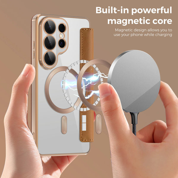 Leather Flip Case for Samsung Galaxy S26 S25 S24 S22 S23 Fe Plus Ultra S25U Card Holder Magnetic Camera Protection Phone Cover
